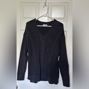 Sonoma v-neck cable knit sweater
